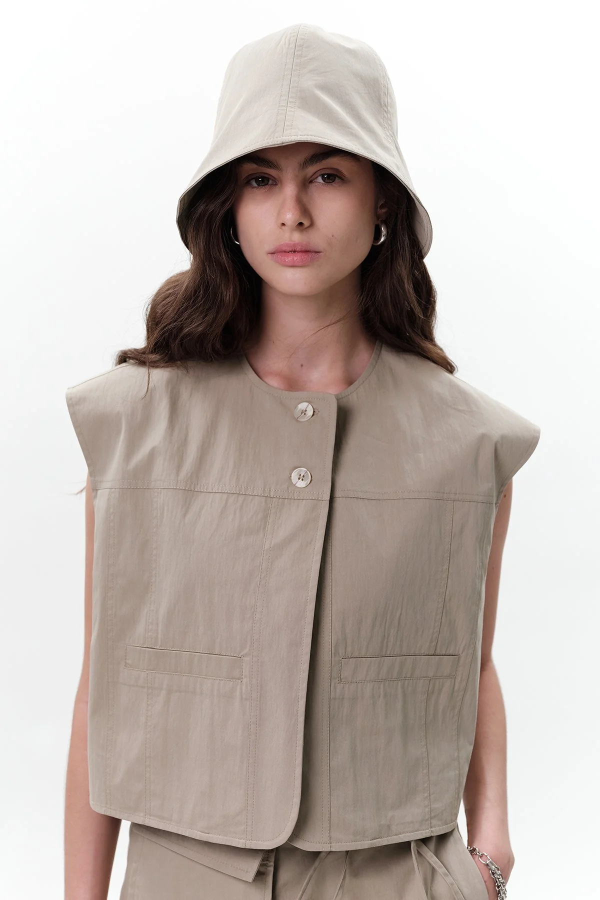 LASTİK DETAYLI BUCKET ŞAPKA YEŞİL