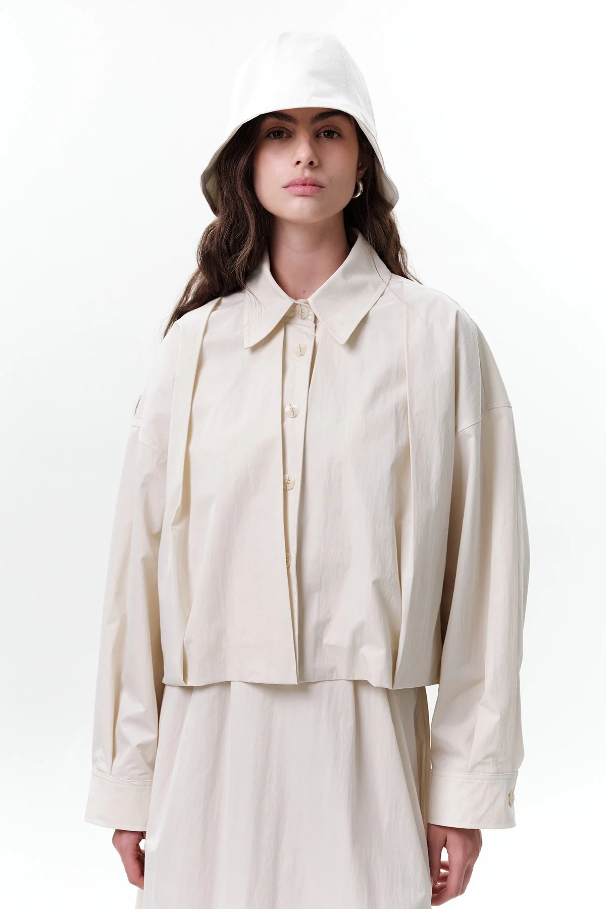 LASTİK DETAYLI BUCKET ŞAPKA VANİLYA