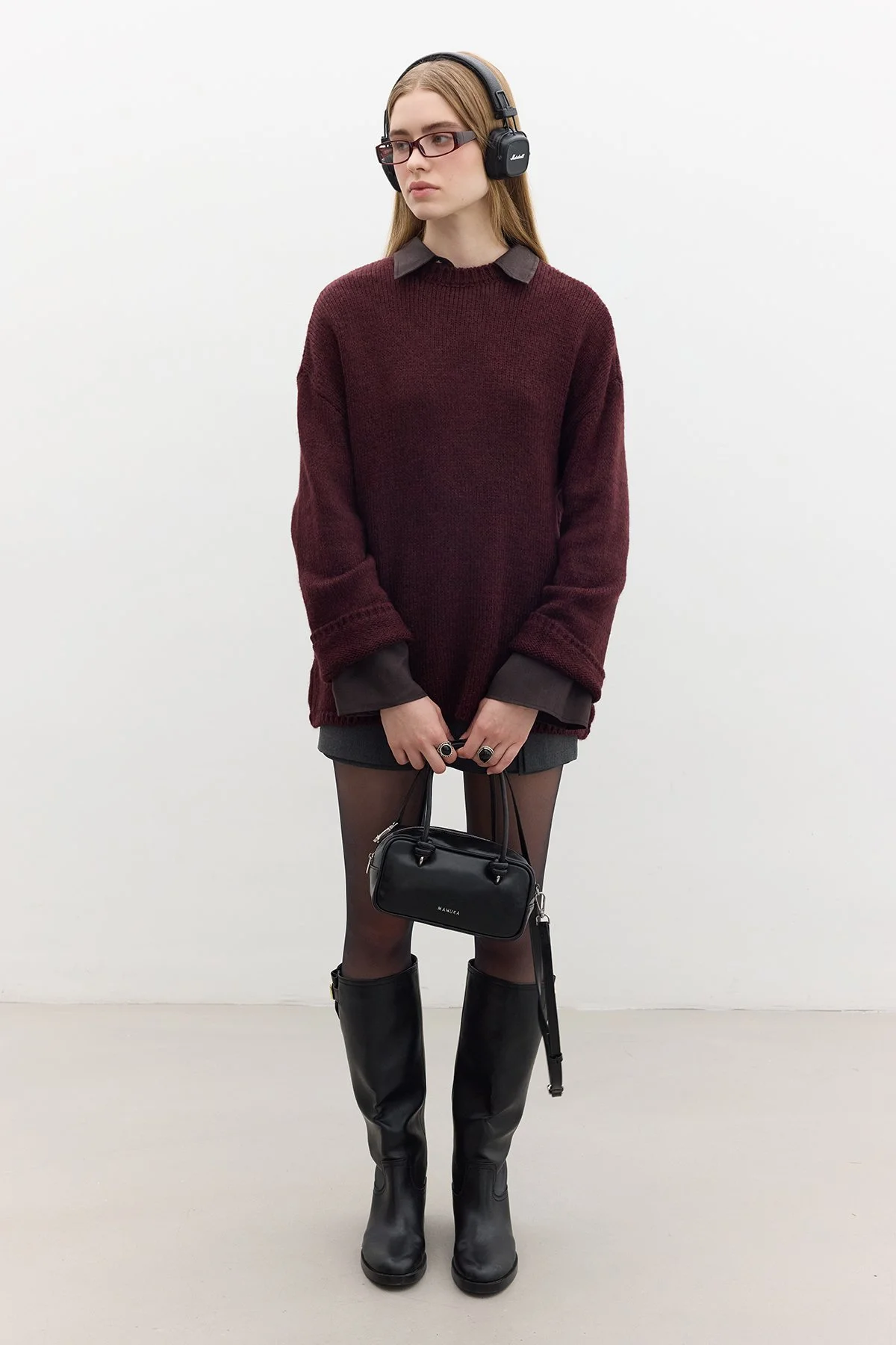 OVERSIZE KAZAK BORDO OVERSIZE KAZAK BORDO