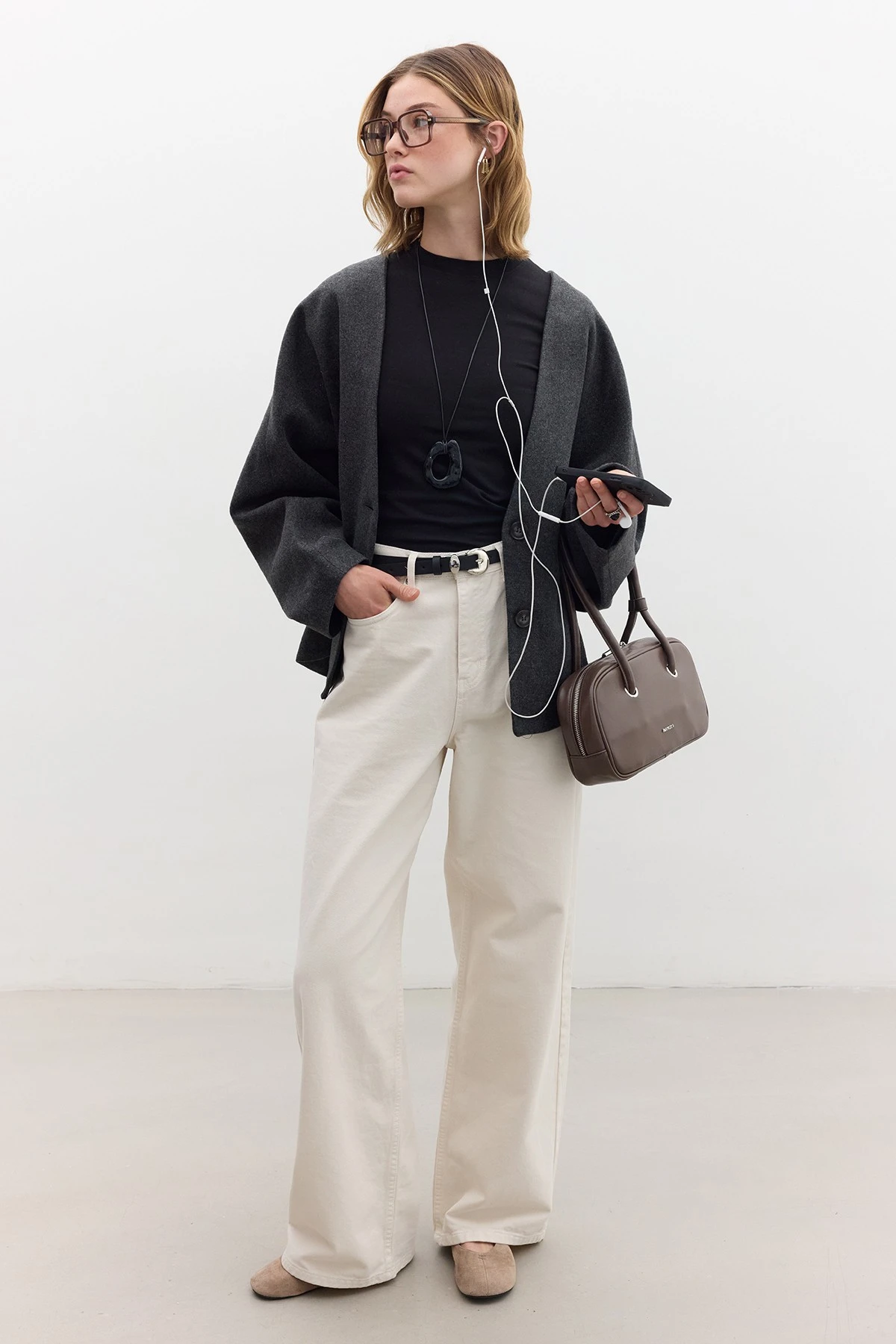 MİLANA KAŞE CEKET ANTRASİT