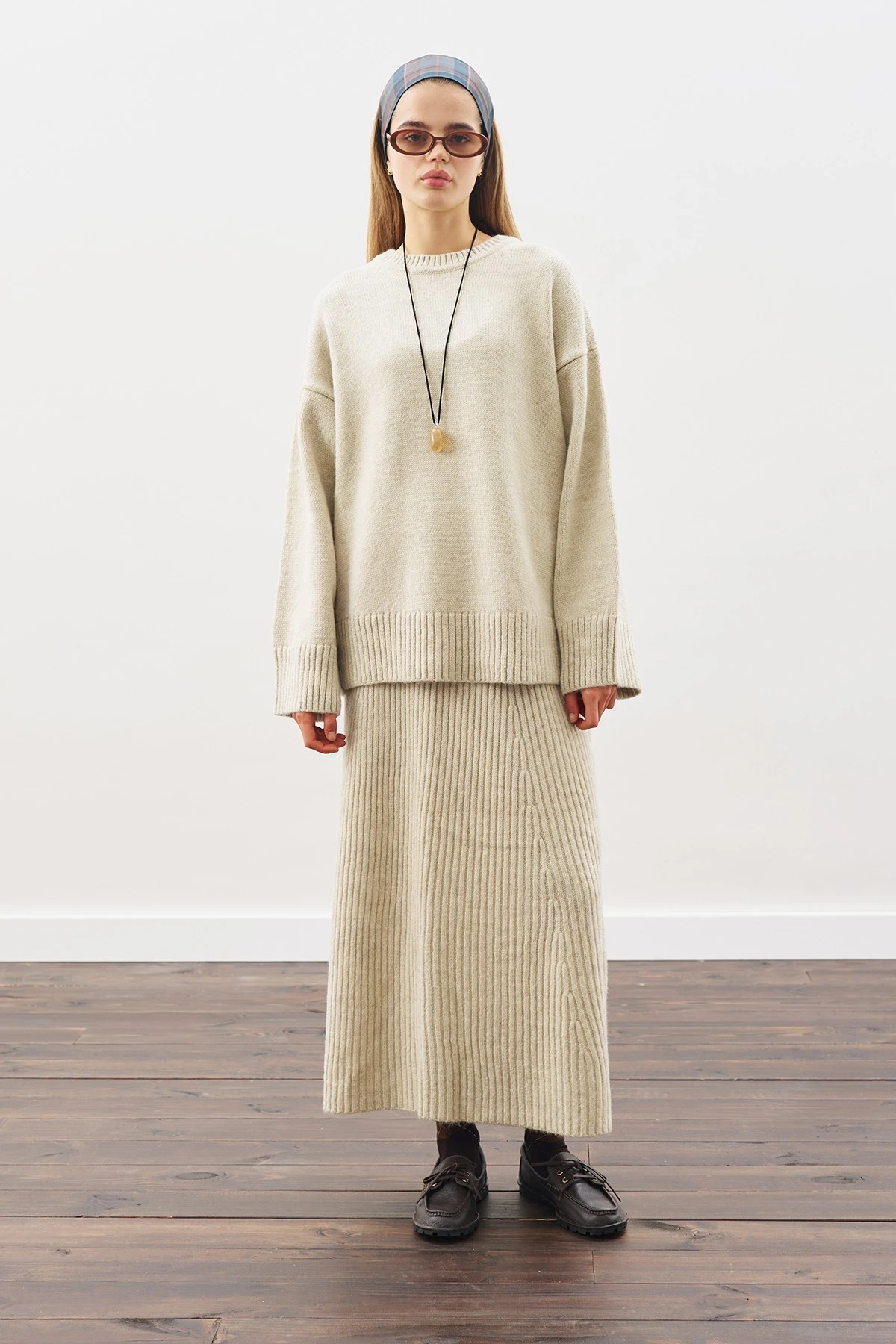 TRİKO KLOŞ ETEK BEJ