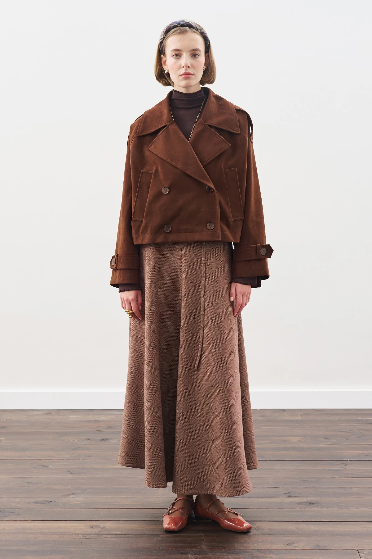 SÜET TRENÇ CEKET KAHVERENGİ SÜET TRENÇ CEKET KAHVERENGİ