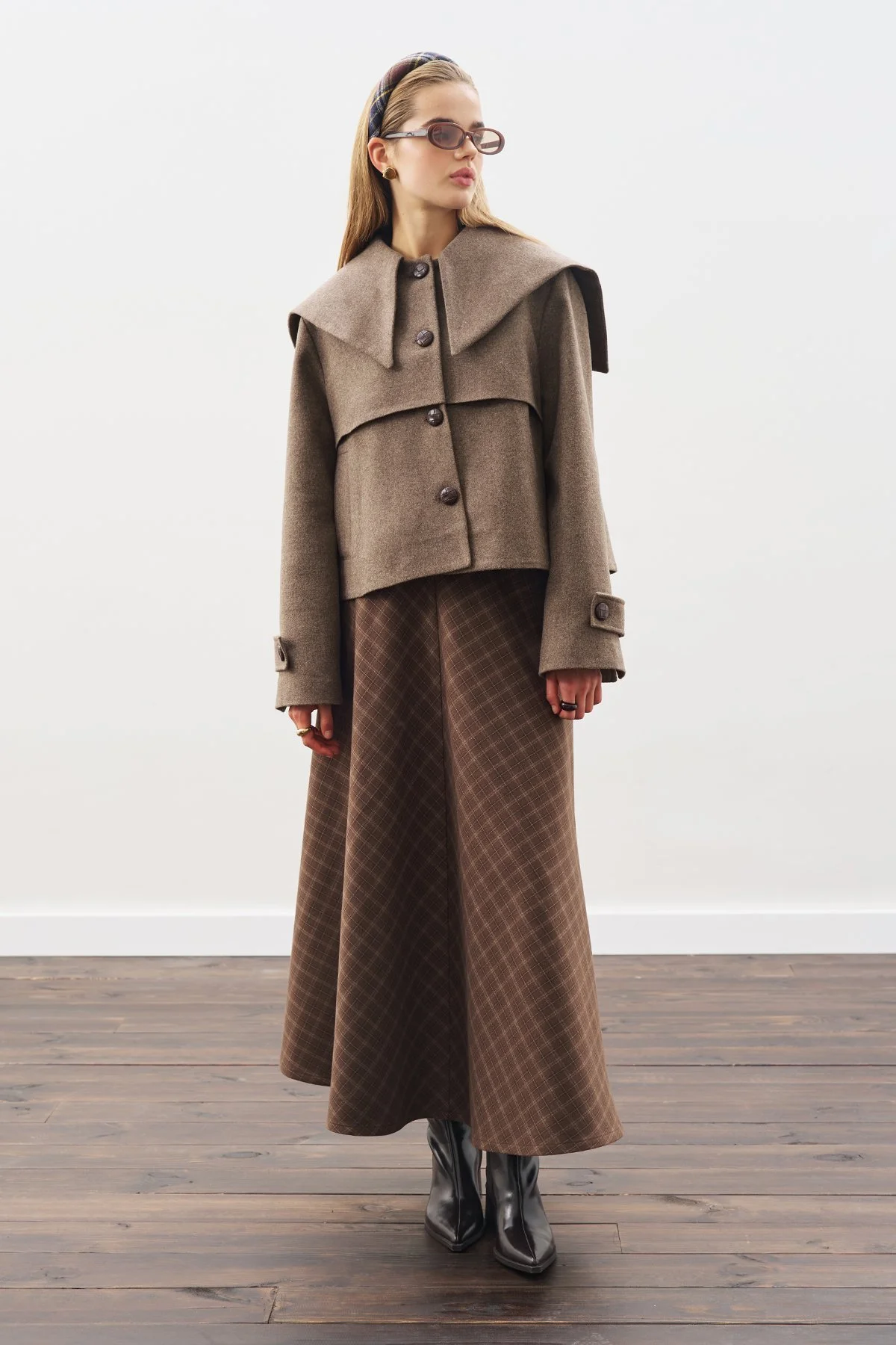 WIDE COLLAR CACHET JACKET MINK WIDE COLLAR CACHET JACKET MINK