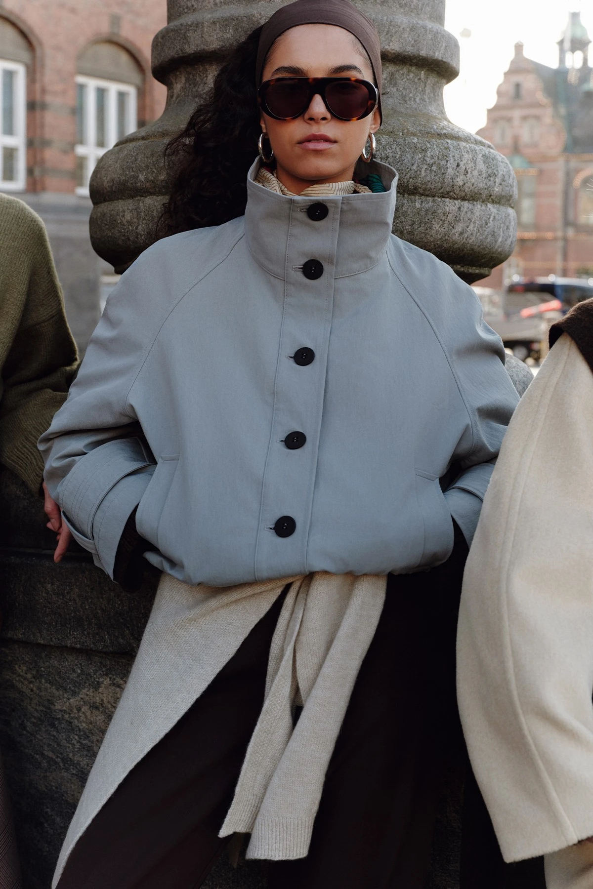 TRENÇ TARZ BOMBER CEKET MAVİ TRENÇ TARZ BOMBER CEKET MAVİ