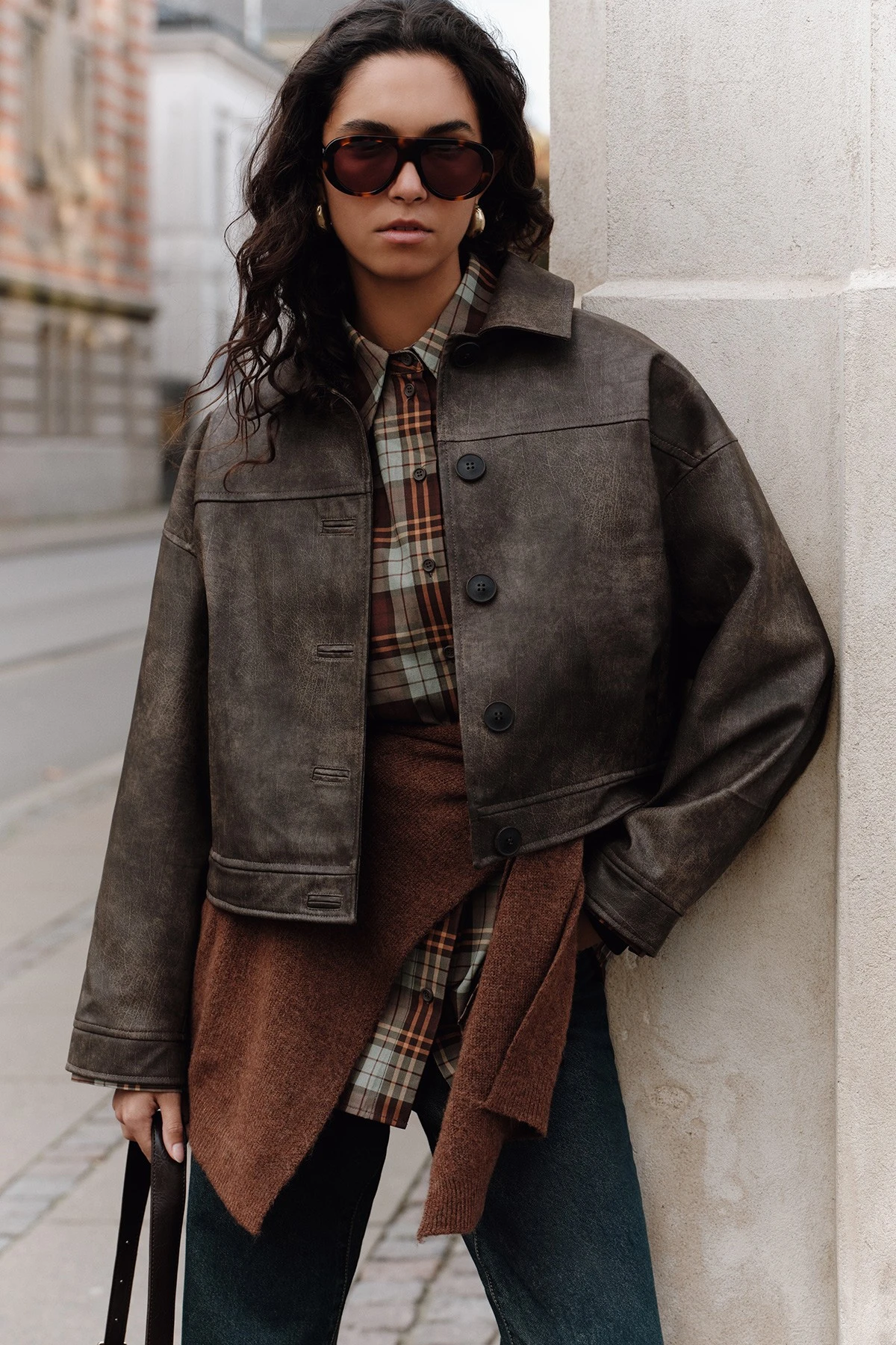 ESKİTME DERİ CEKET VINTAGE