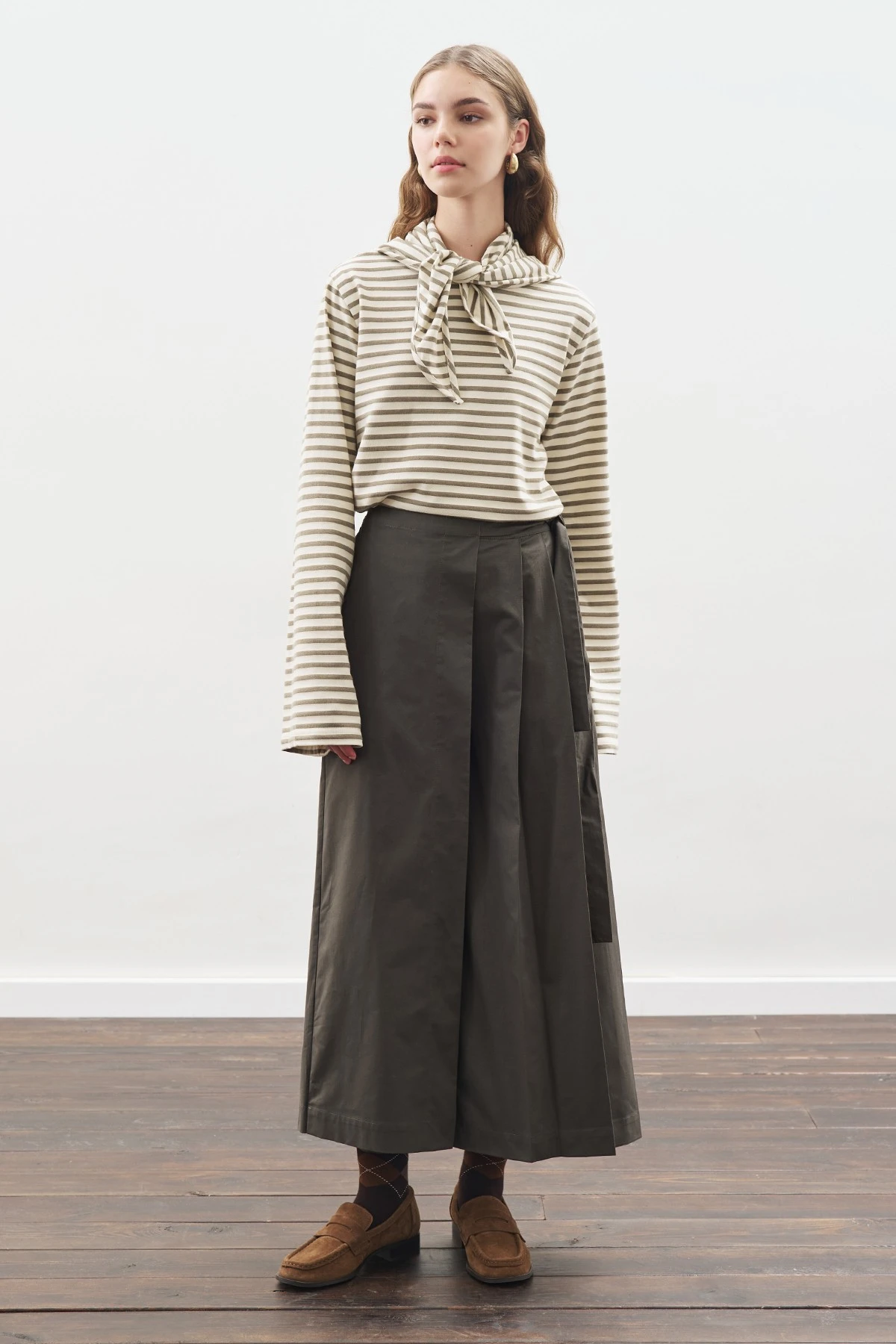 ETEK GÖRÜNÜMLÜ PANTOLON KOYU YEŞİL