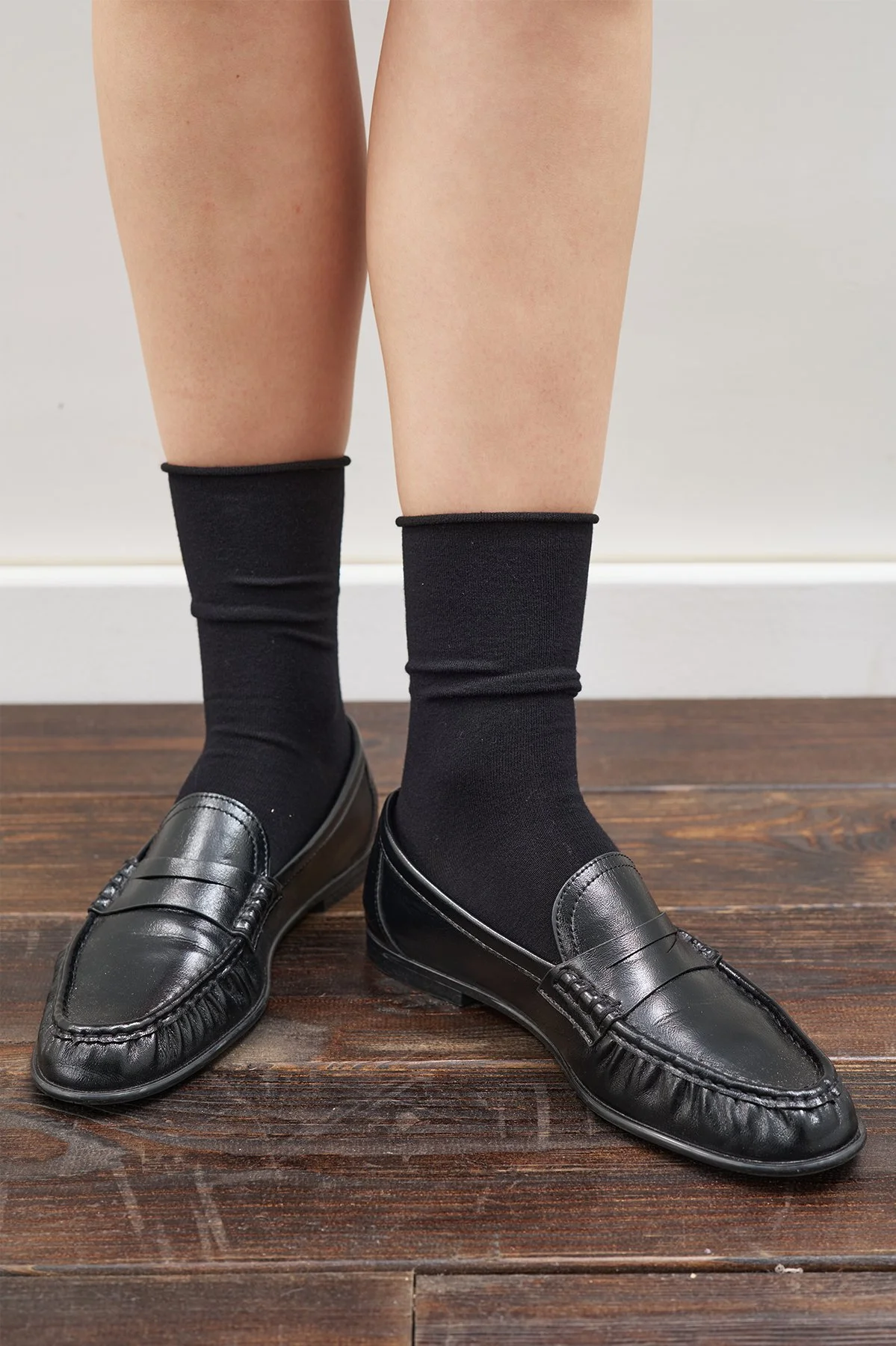 LASTİKSİZ SOKET ÇORAP SİYAH
