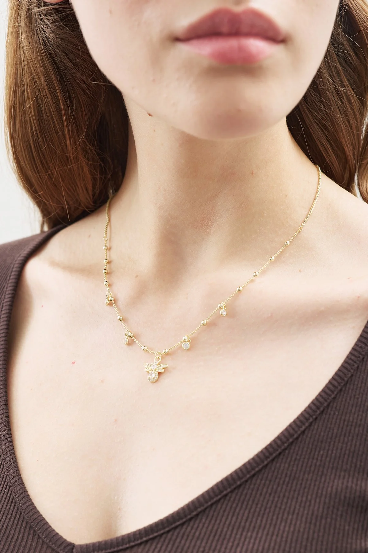 YUSUFÇUK UÇLU KOLYE GOLD