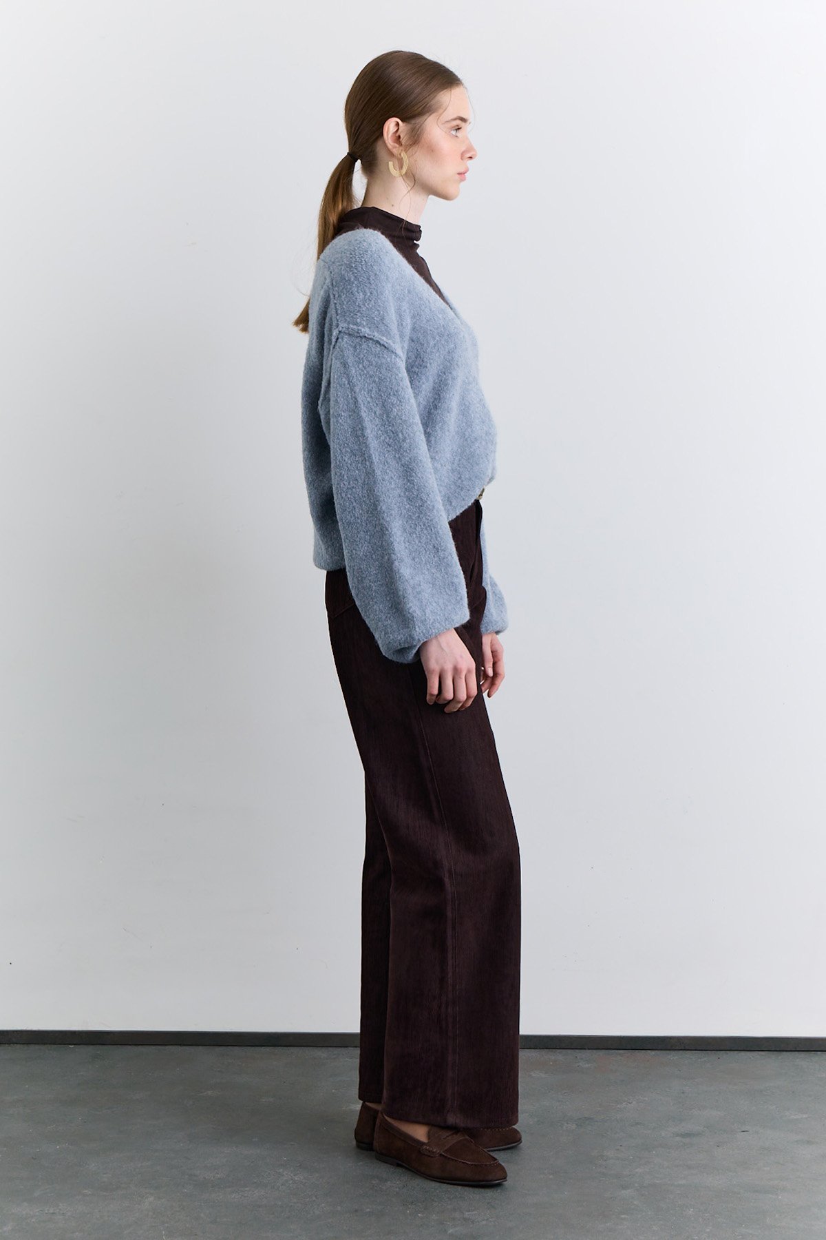 STUDIO DENIM PANTS BROWN - 5