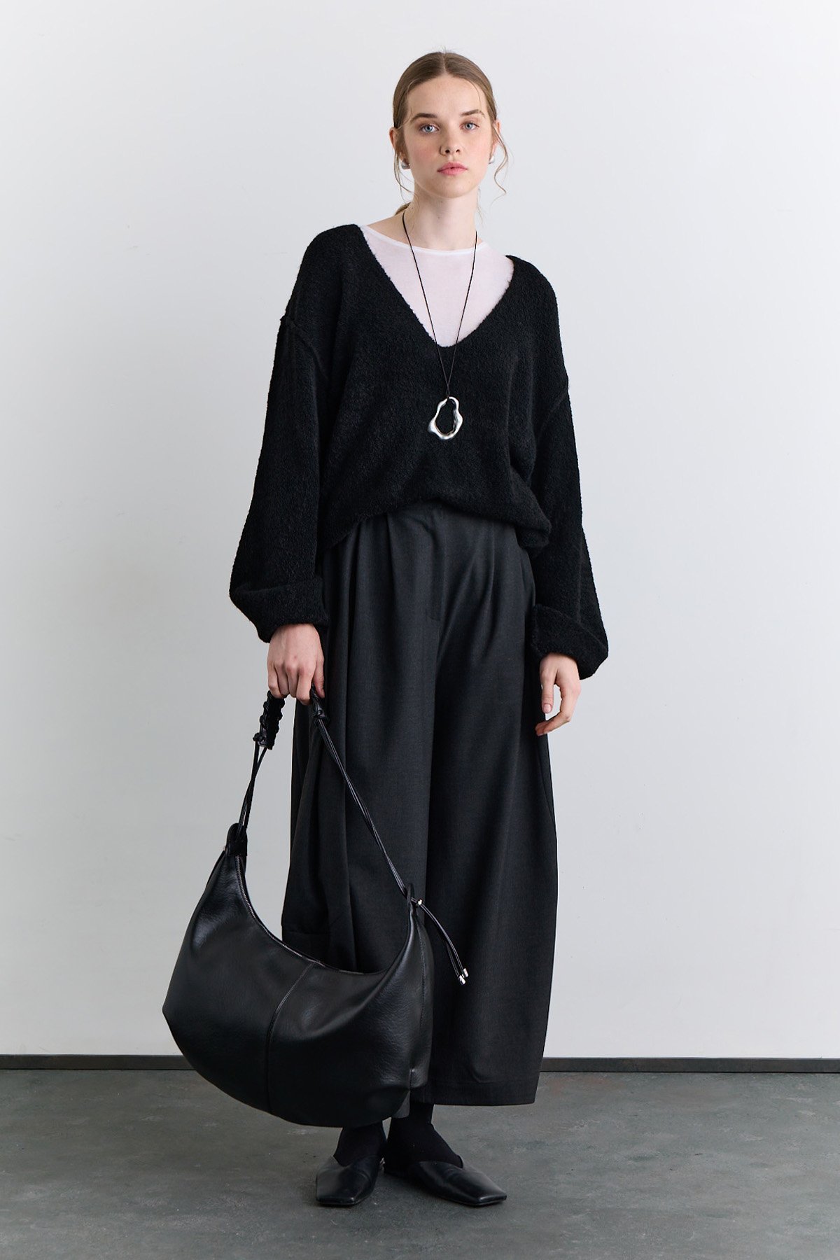 SOFT DOKULU KAZAK SİYAH