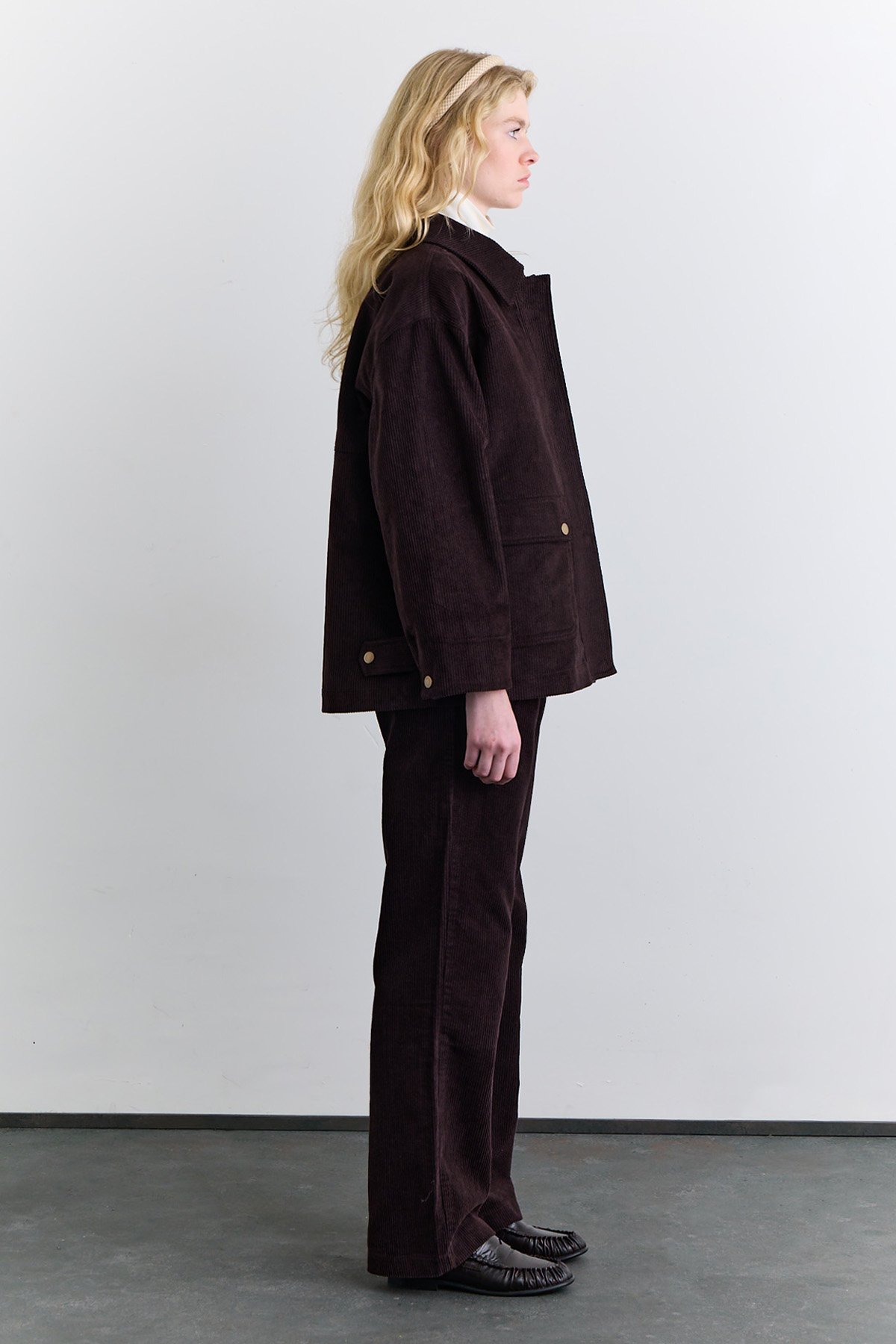 KADİFE WORKER CEKET KAHVERENGİ - 4