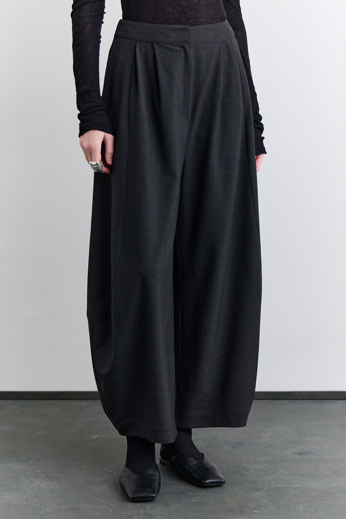 BALON FORMLU KUMAŞ PANTOLON ANTRASİT - 4