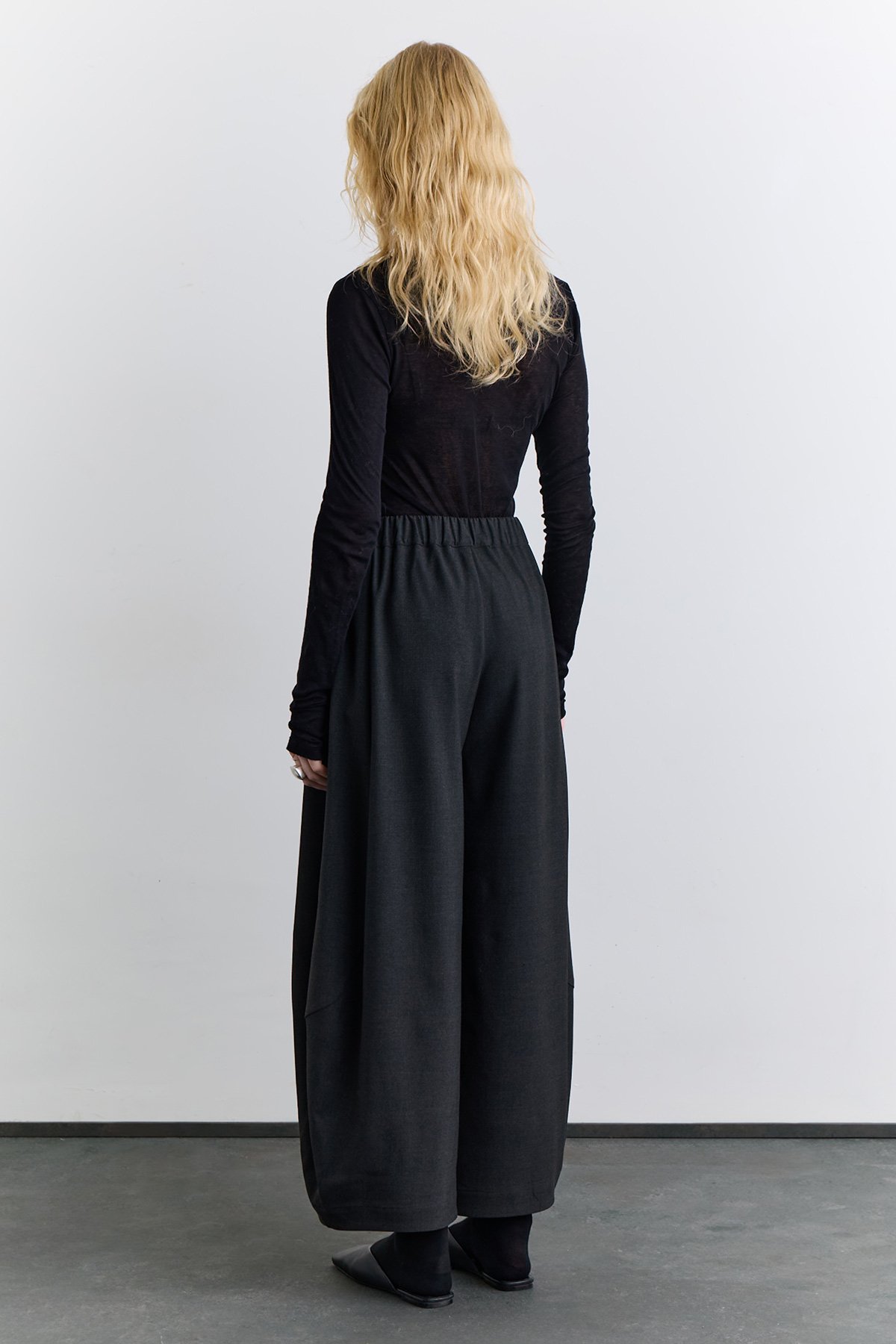 BALON FORMLU KUMAŞ PANTOLON ANTRASİT - 7