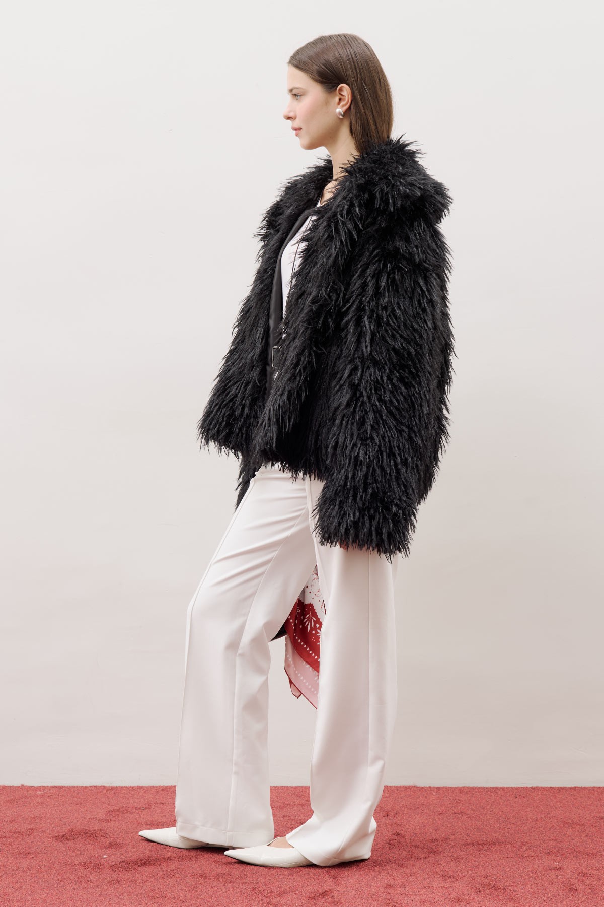 MARA FUR JACKET BLACK - 4