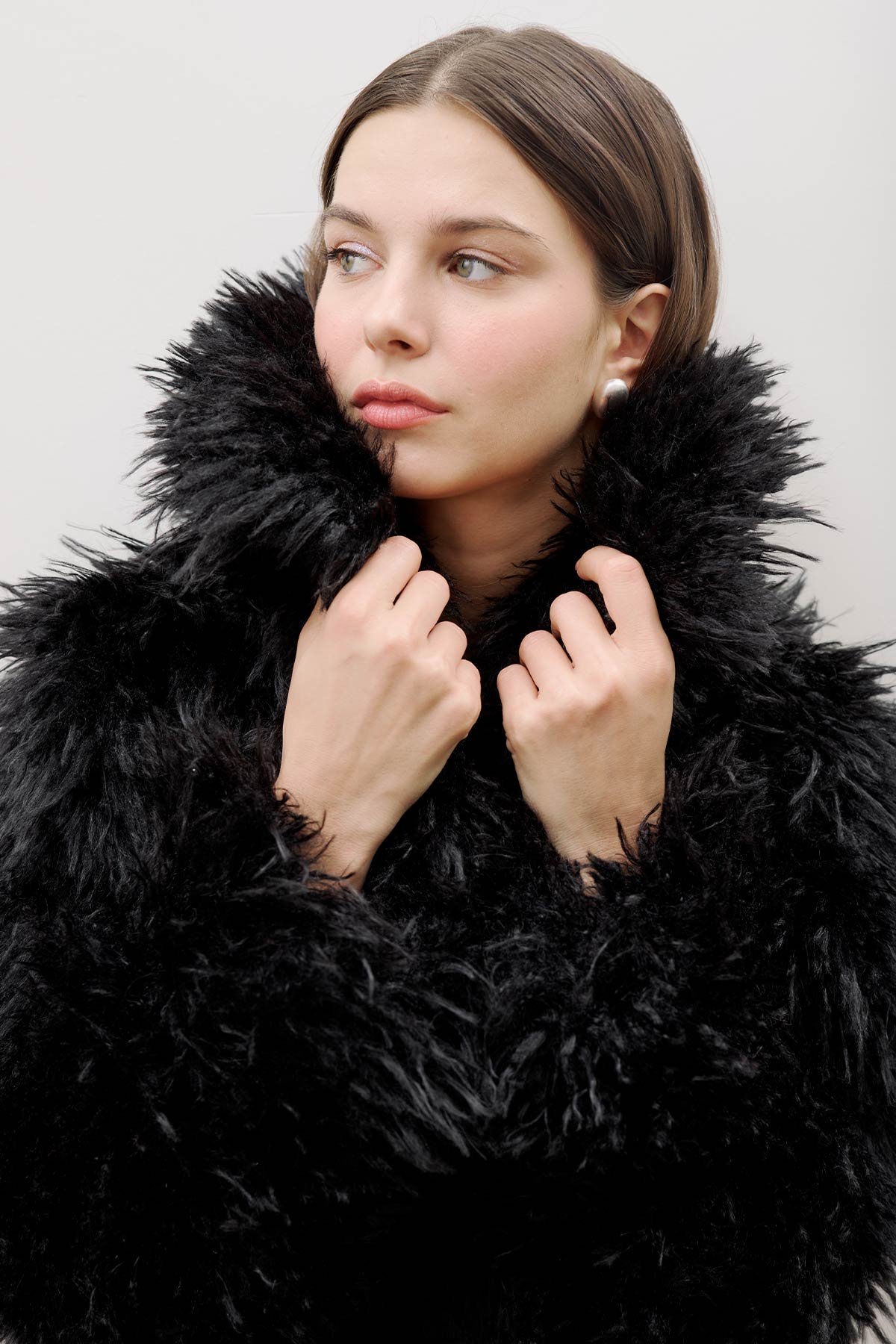 MARA FUR JACKET BLACK - 2