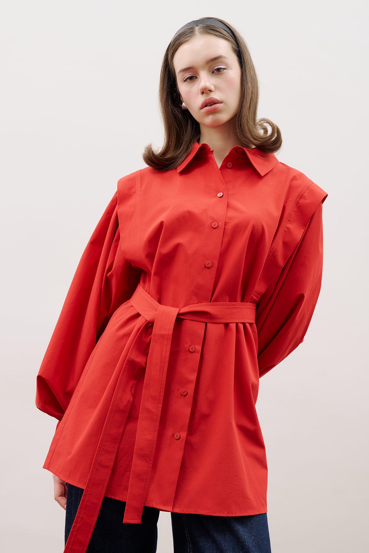 NORA DESIGNER SHIRT RED - 1