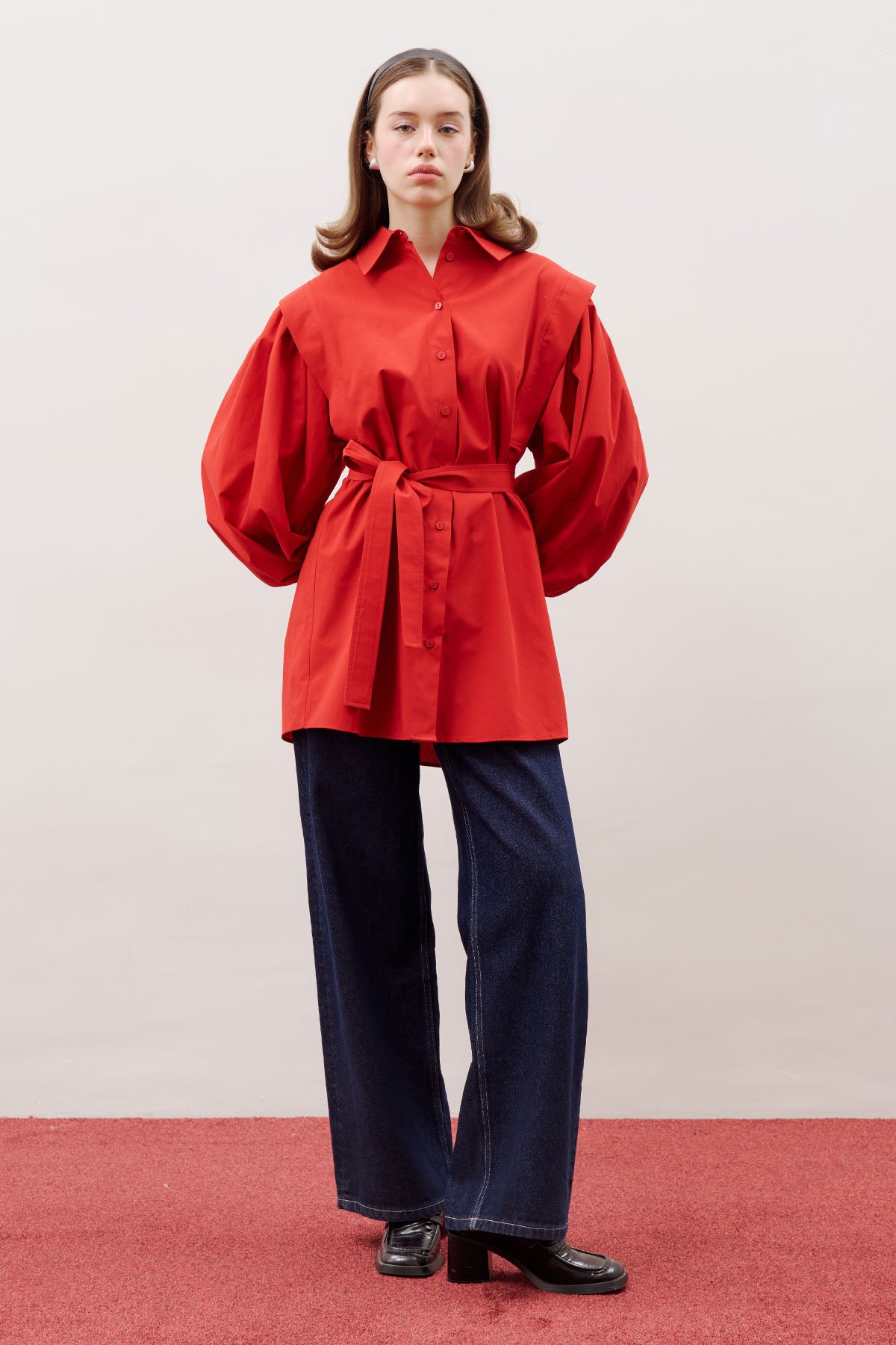 NORA DESIGNER SHIRT RED - 2