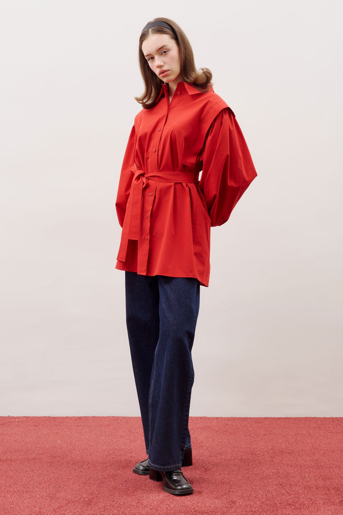 NORA DESIGNER SHIRT RED - 4