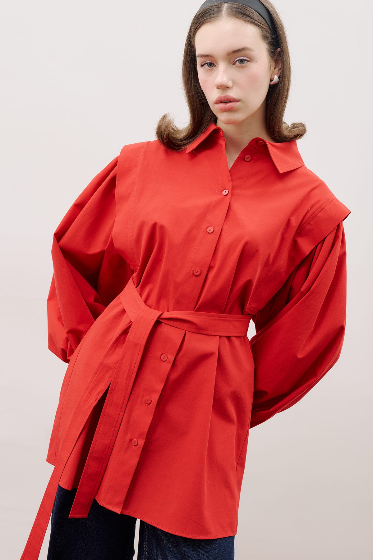 NORA DESIGNER SHIRT RED - 3