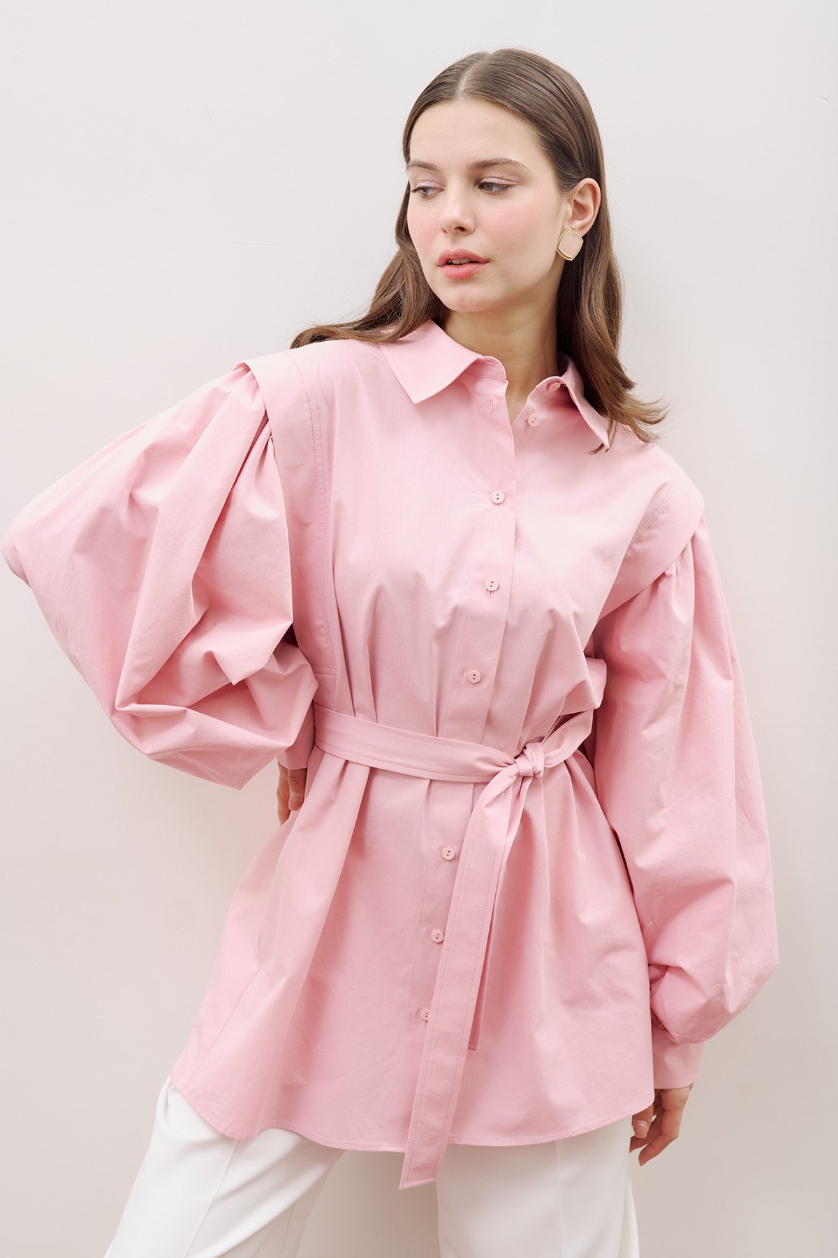 NORA DESIGN SHIRT PINK - 1