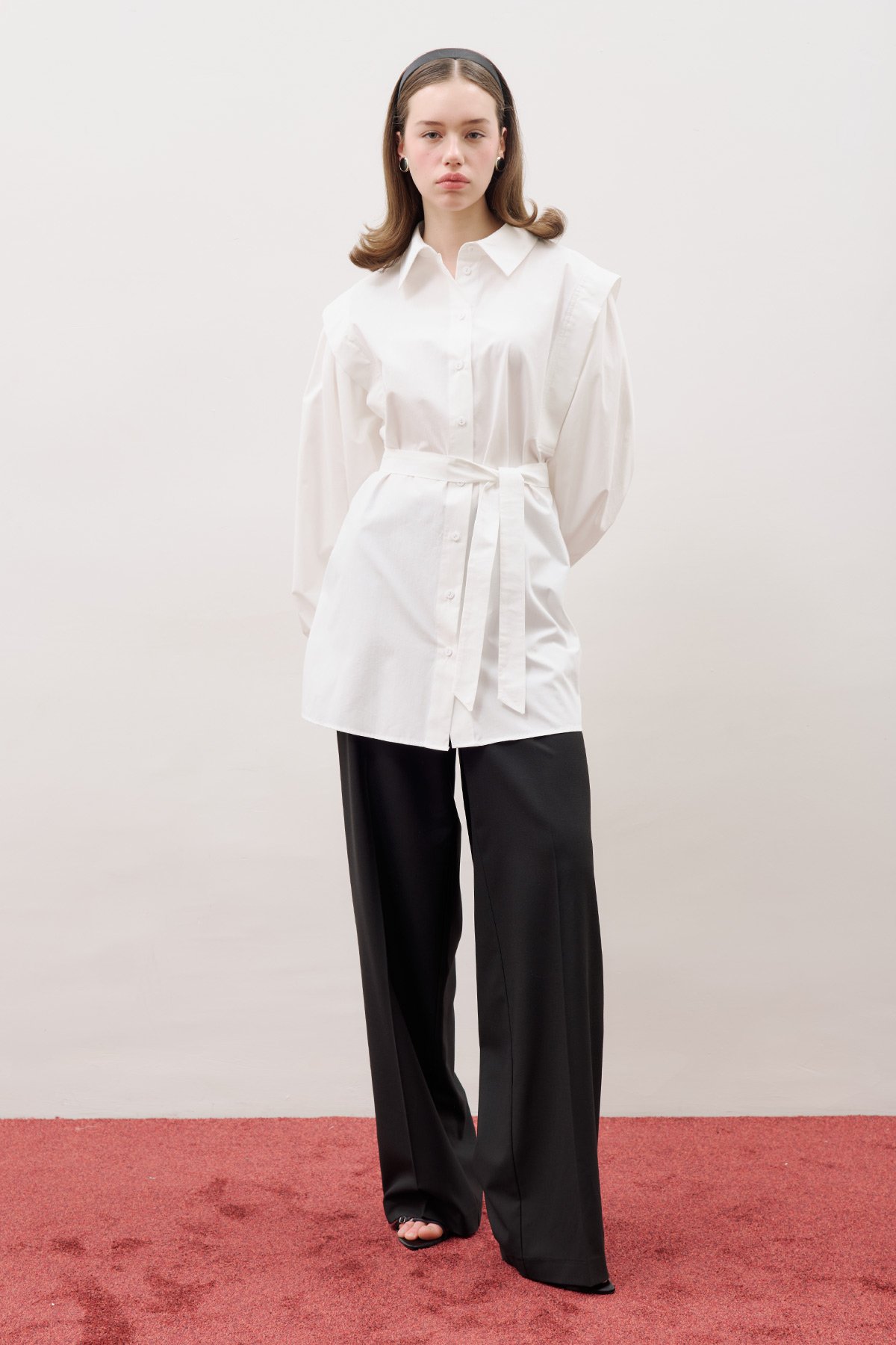 NORA DESIGN SHIRT ECRU - 1