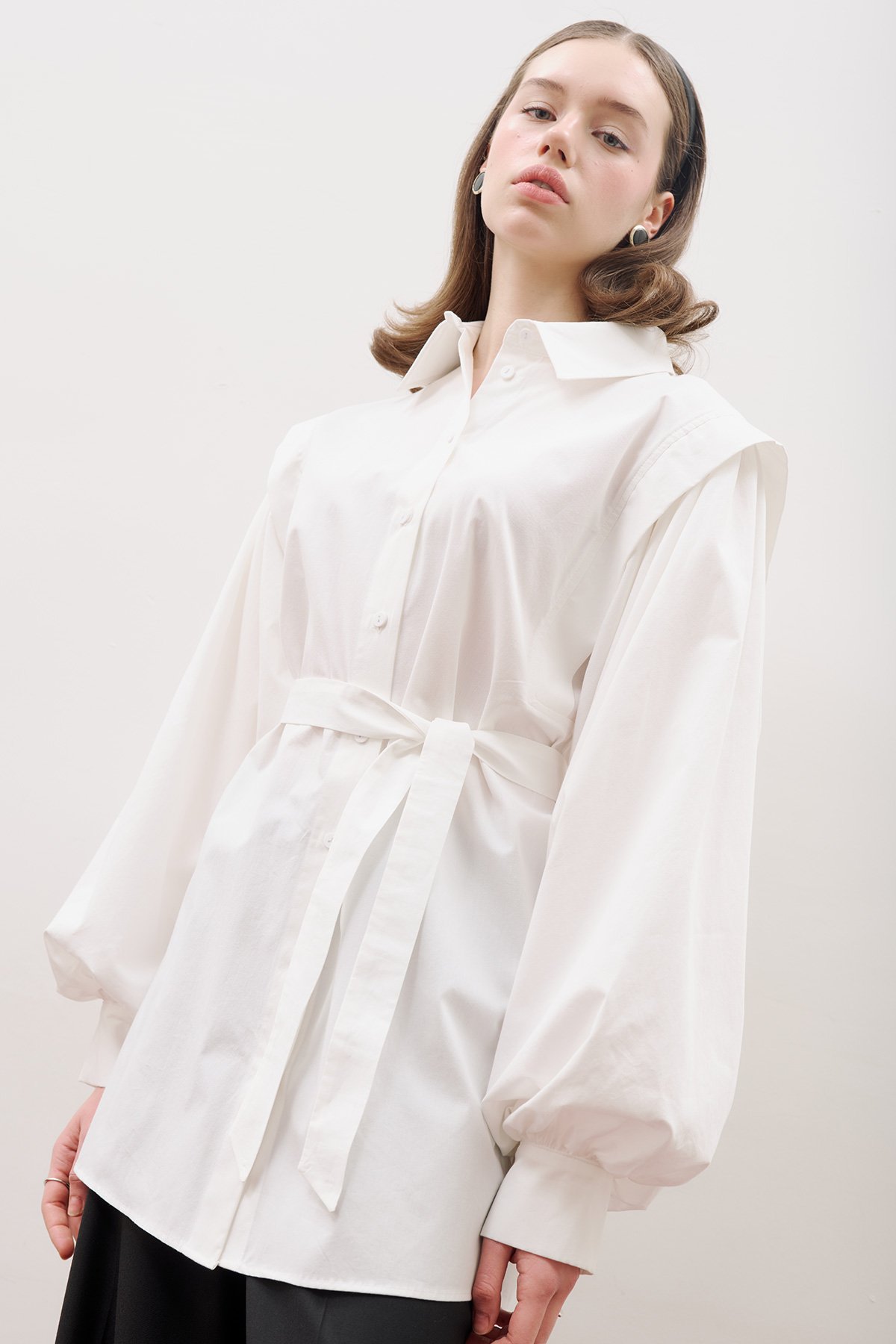 NORA DESIGN SHIRT ECRU - 5