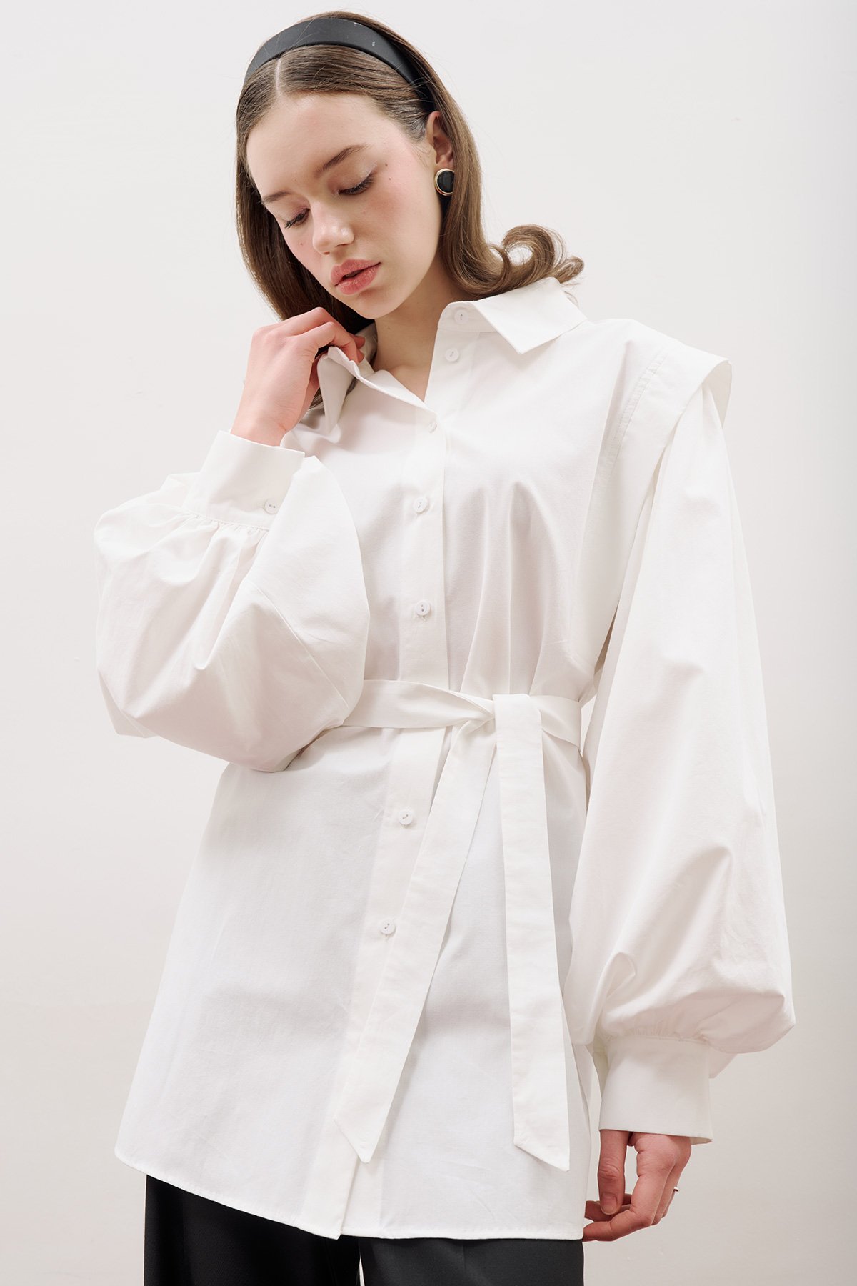 NORA DESIGN SHIRT ECRU - 6