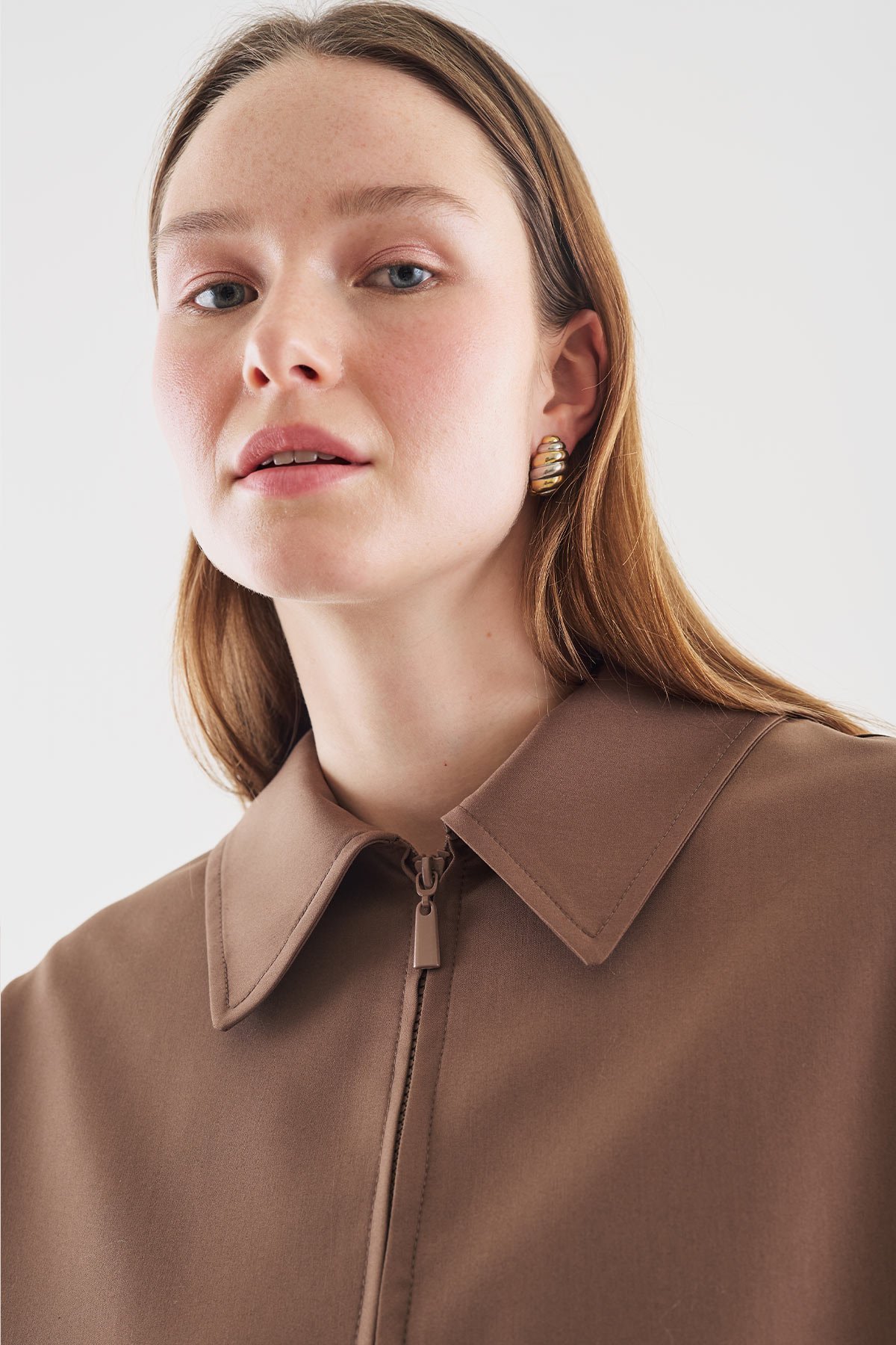 MANŞET DETAYLI CEKET KAHVERENGİ - 2