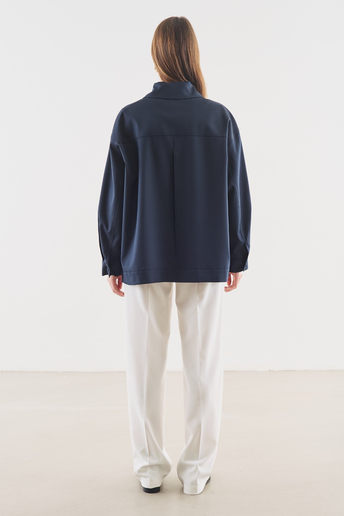 MANŞET DETAYLI CEKET LACİVERT - 7