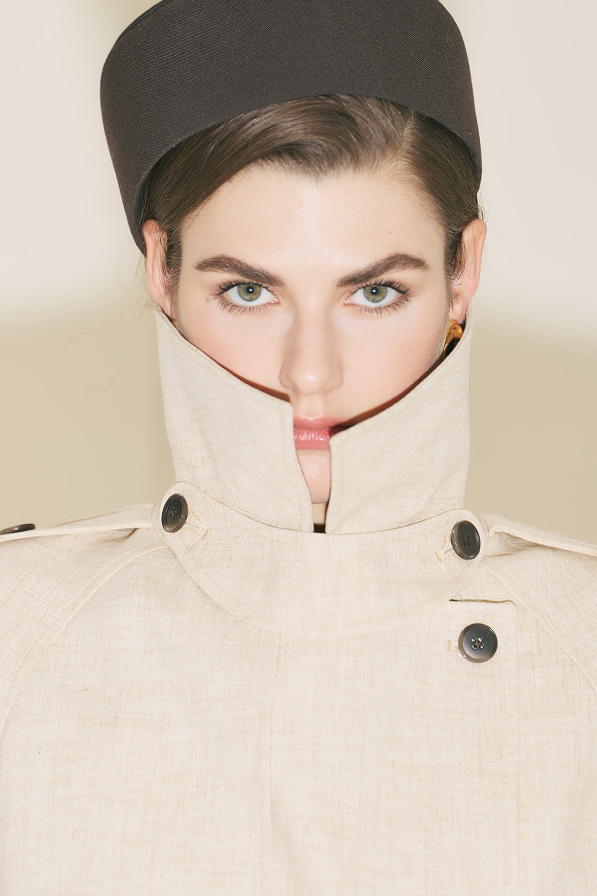 LIMITED EDITION GENİŞ KOL TRENÇKOT BEJ