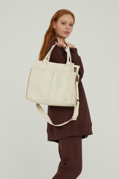 CANVAS EVERYDAY BAG OFF WHITE 
