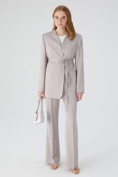 SATEN İSPANYOL PAÇA PANTOLON TAŞ 