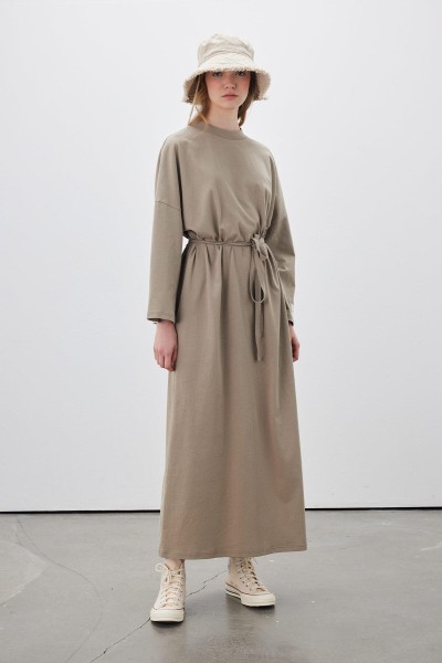 OVERSIZED LONG COMFORTABLE DRESS MINK 
