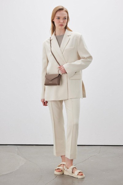 DÜZ KESİM KUMAŞ PANTOLON BEJ 