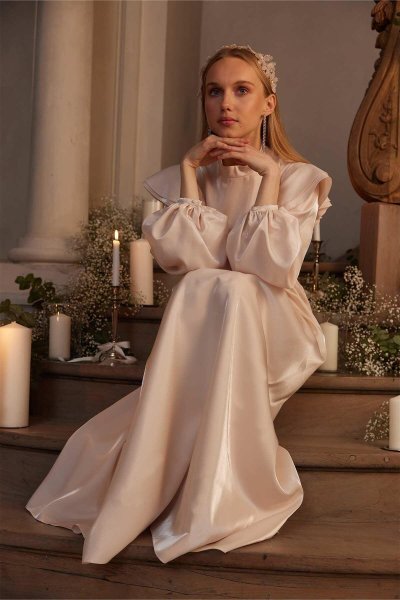 IŞILTILI GRACE ABİYE ELBİSE PEMBE 