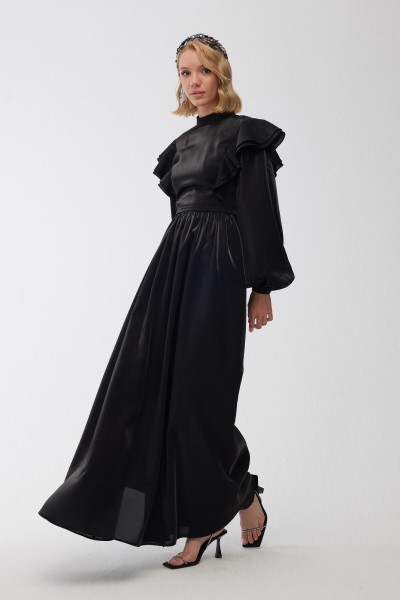 SHINING GRACE EVENING DRESS BLACK 