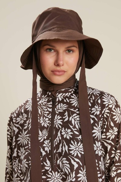 CONNECTED BUCKET HAT BROWN 