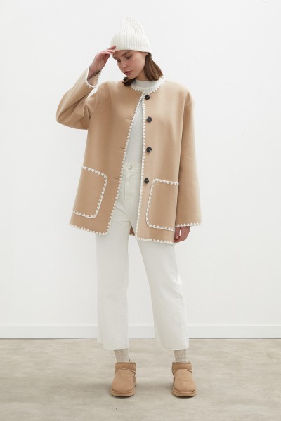 1965 STRAIGHT DENİM PANTOLON EKRU 