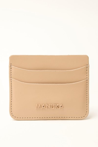 LOGO CARD HOLDER MILKY BROWN 