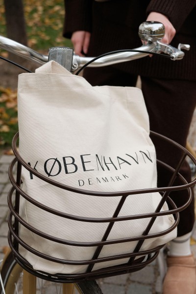 BASKILI KÖRÜKLÜ BEZ ÇANTA DENMARK 