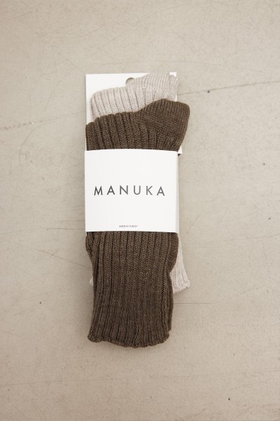 KALIN KIŞLIK ÇORAP SETİ KAHVERENGİ 