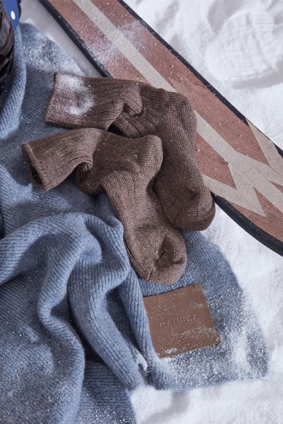 KALIN KIŞLIK ÇORAP KAHVERENGİ 