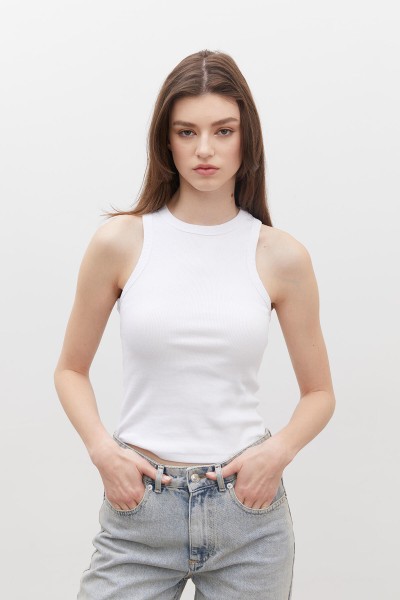 FİTİLLİ SIFIR KOL BODY BEYAZ 