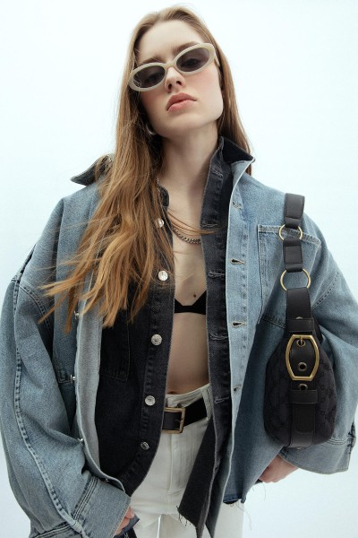 OVERSIZE DENİM GÖMLEK CEKET MAVİ 