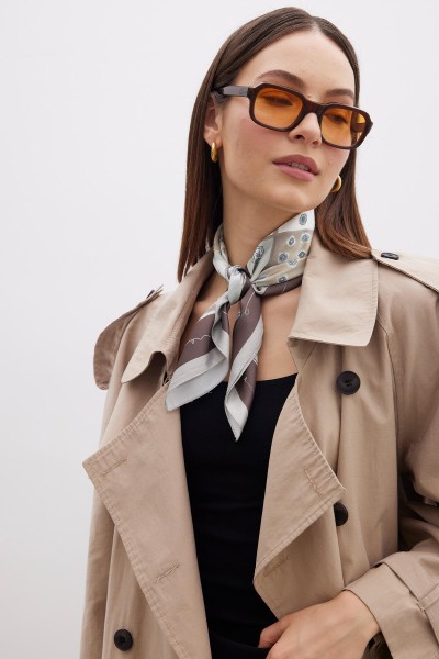 DESENLİ SATEN BOYUN FULARI ANTIQUE 