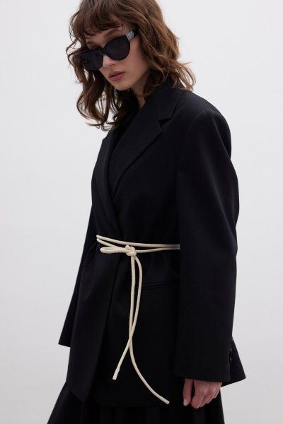 KORDON DERİ KEMER BEJ 