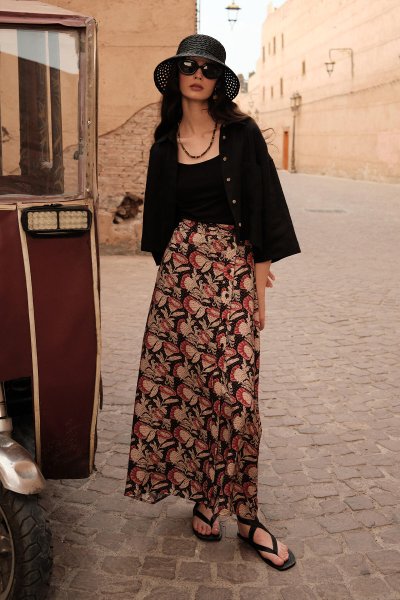 DESENLİ ANVELOP VİSKON ETEK AMBER 