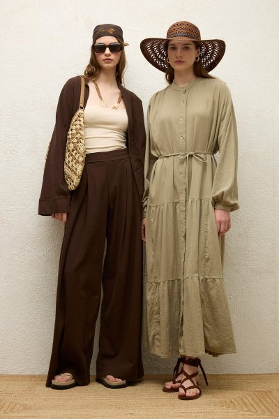 PAMUKLU OVERSIZE FORM ELBİSE ÇAĞLA 