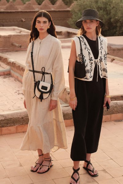 PAMUKLU OVERSIZE FORM ELBİSE NATURAL 