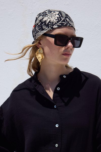 DESENLİ PAMUKLU FULAR CARMINE 